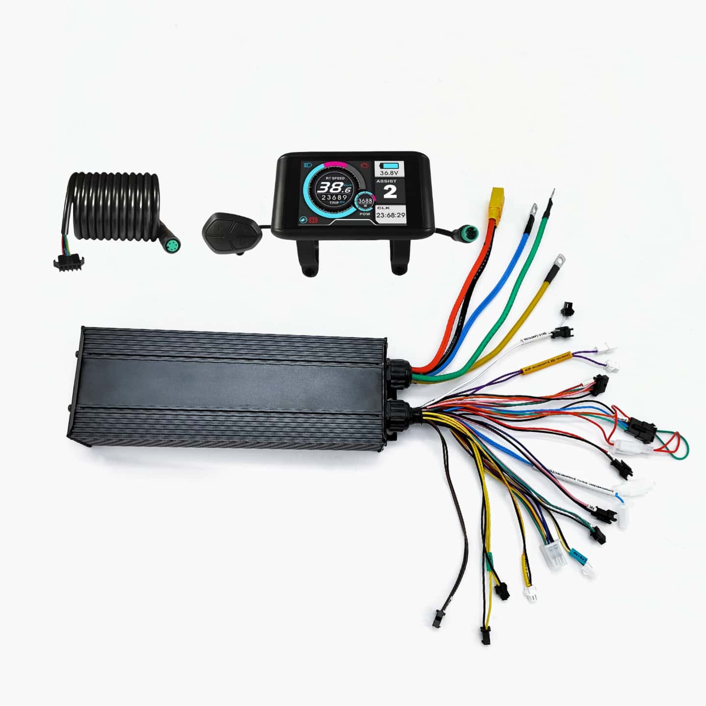 Ebike Conversion Kit 72V 3000W - Controlador Inteligente de Onda Sinusoidal de